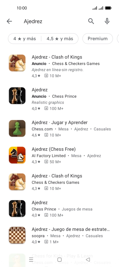 Pulsa la app deseada.