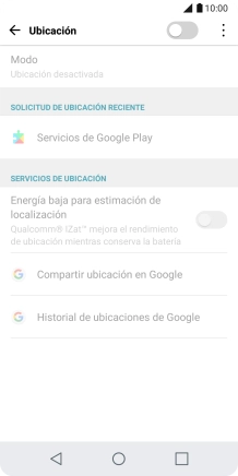 Pulsa el indicador junto a 