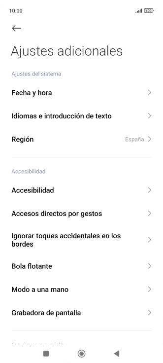 Pulsa Fecha y hora.