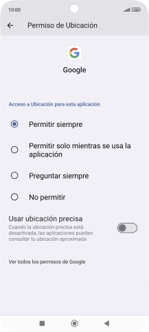 Pulsa el ajuste deseado.