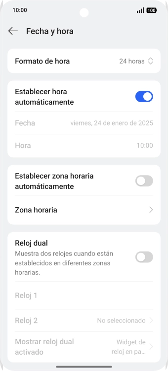Pulsa el indicador junto a 