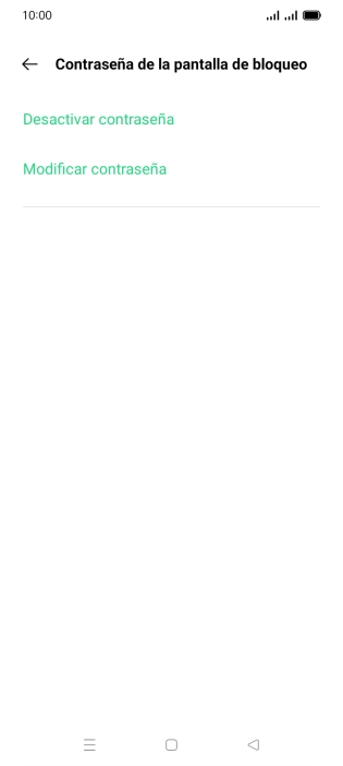 Pulsa Desactivar contraseña.