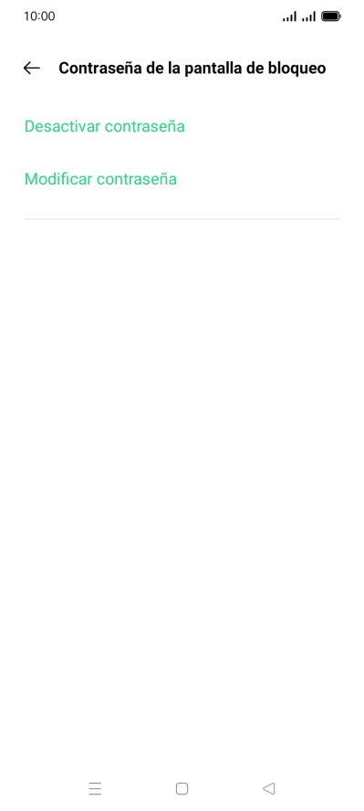 Pulsa Desactivar contraseña.