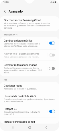 Pulsa el indicador junto a 