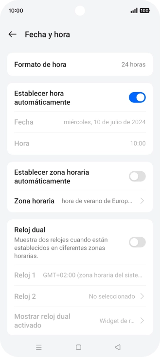 Pulsa el indicador junto a 