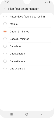Pulsa el ajuste deseado.