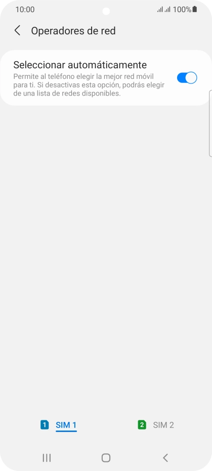 Pulsa la tarjeta SIM deseada.