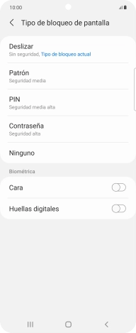 Pulsa Huellas digitales.