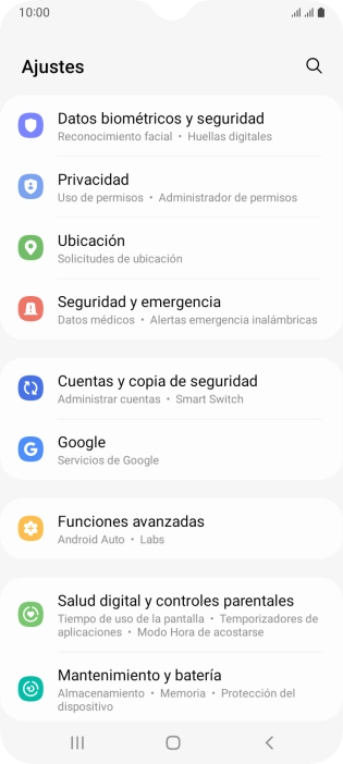 Pulsa Datos biométricos y seguridad.
