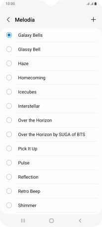 Pulsa el icono de añadir timbre de llamada.
