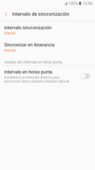 Pulsa Intervalo sincronización.