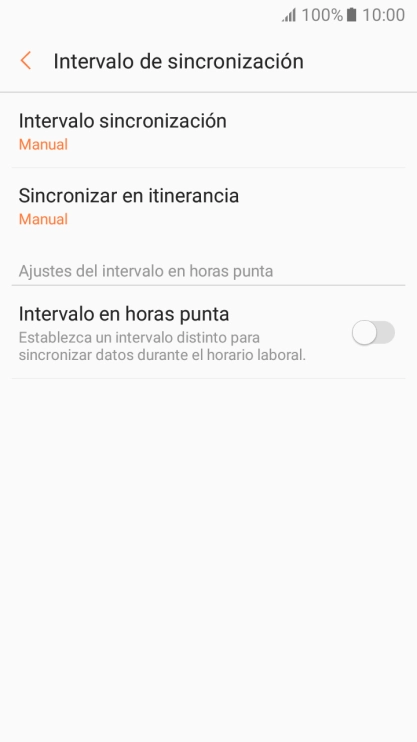Pulsa Intervalo sincronización.