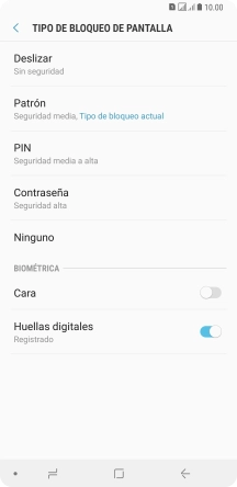 Pulsa Ninguno.