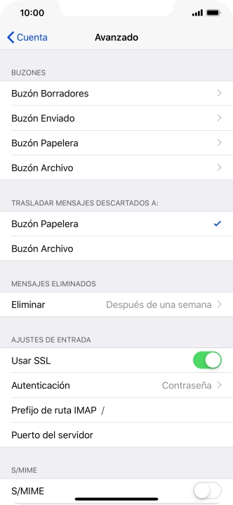 Pulsa el indicador junto a 