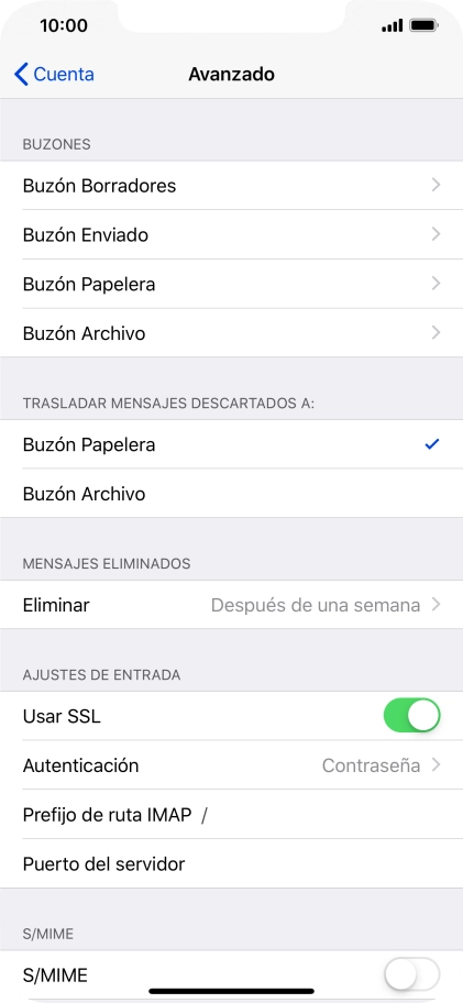 Pulsa el indicador junto a 