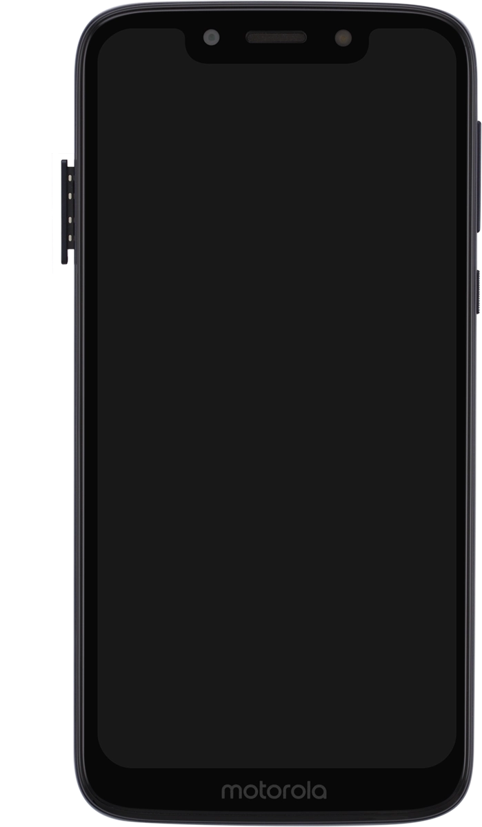 Retira el contenedor de tarjetas del teléfono.