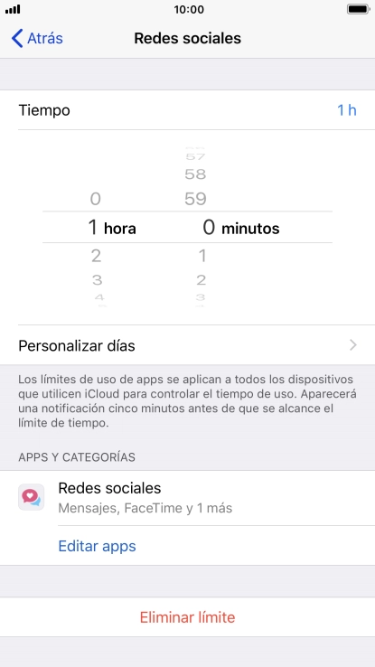 Pulsa Personalizar días.
