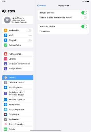 Desliza el dedo hacia arriba desde la parte inferior de la pantalla para terminar y volver a la pantalla de inicio.