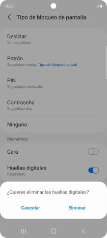 Pulsa Eliminar.