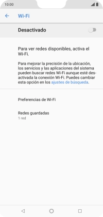 Pulsa el indicador para activar la función.