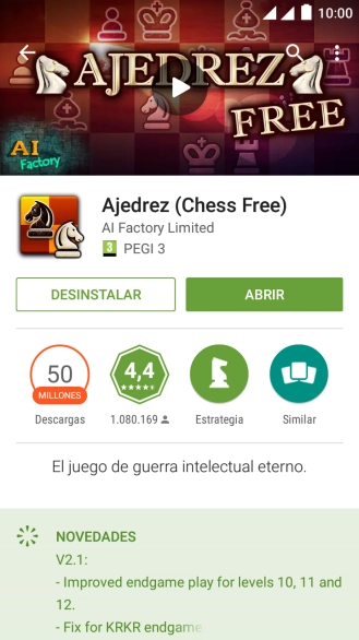 Pulsa la tecla de inicio para terminar y regresar a la pantalla de inicio.