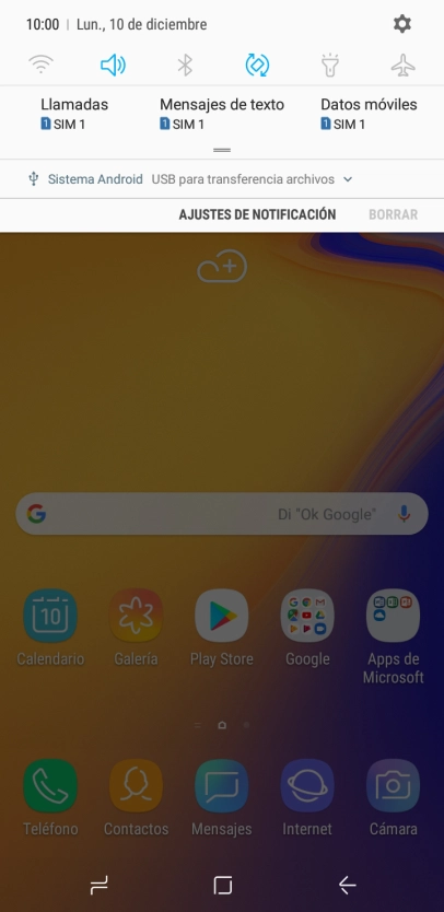 Pulsa el icono de conexiones.