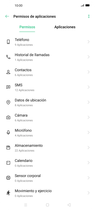 Pulsa Aplicaciones.
