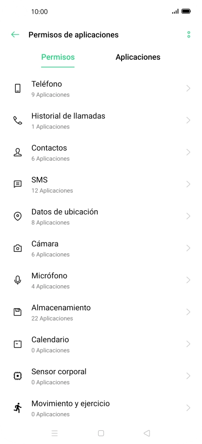 Pulsa Aplicaciones.