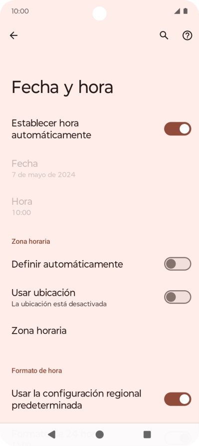 Pulsa el indicador junto a 