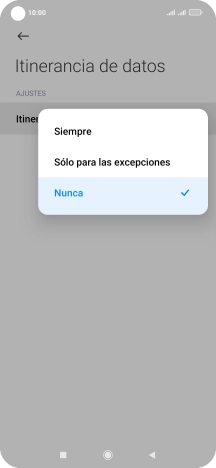 Pulsa el ajuste deseado para activar o desactivar la función.
