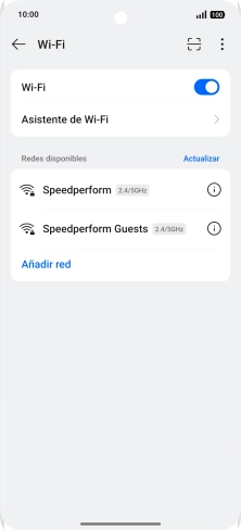 Pulsa la red wifi deseada.