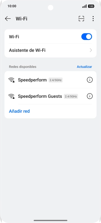 Pulsa la red wifi deseada.
