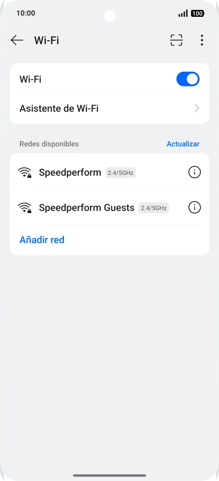 Pulsa la red wifi deseada.