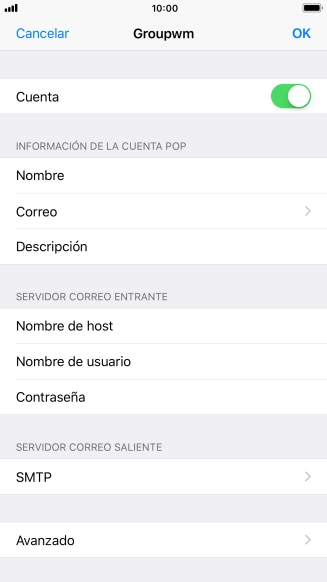 Pulsa SMTP.