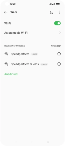 Pulsa Asistente de Wi-Fi.