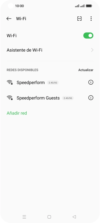 Pulsa Asistente de Wi-Fi.