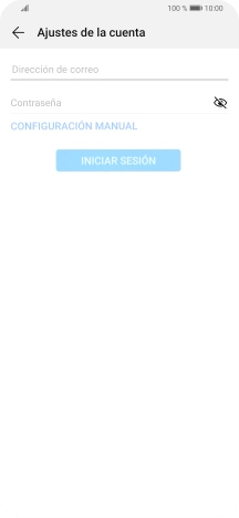 Pulsa Dirección de correo e introduce tu dirección de correo electrónico.