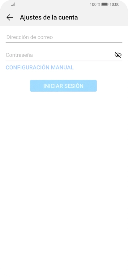 Pulsa Dirección de correo e introduce tu dirección de correo electrónico.