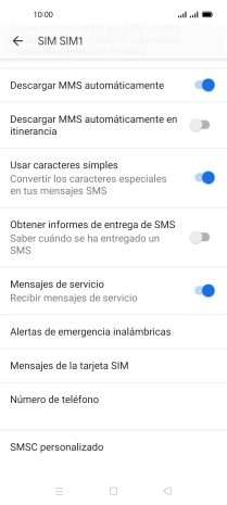 Pulsa SMSC personalizado.