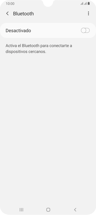 Pulsa el indicador para activar la función.