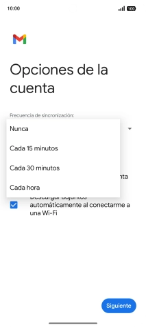 Pulsa el ajuste deseado.