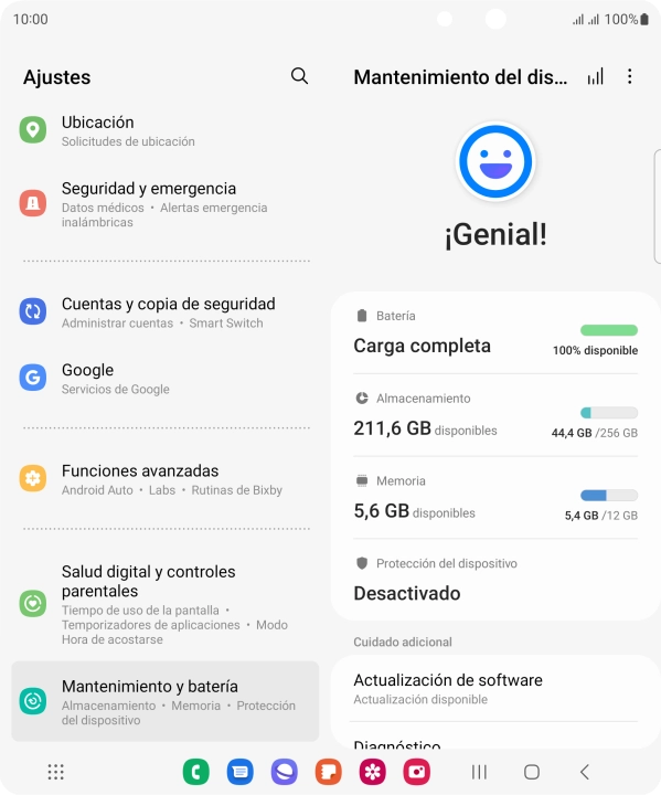 Pulsa Batería.