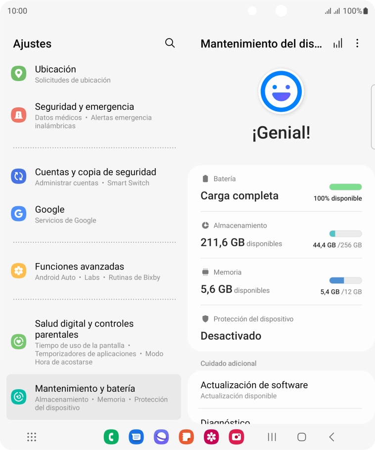 Pulsa Batería.