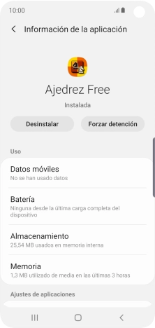 Pulsa Almacenamiento.