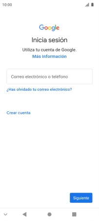 Si no tienes una cuenta de Google, pulsa Crear cuenta y sigue las indicaciones de la pantalla para ver cómo crear una cuenta nueva.