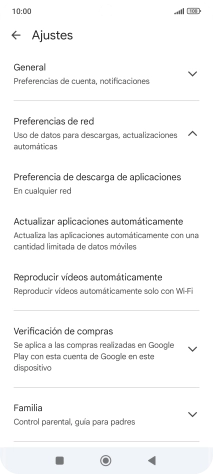 Pulsa Actualizar aplicaciones automáticamente.