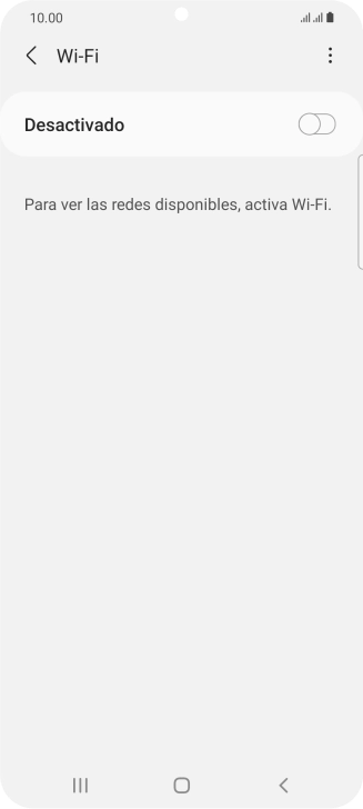 Pulsa el indicador para activar la función.