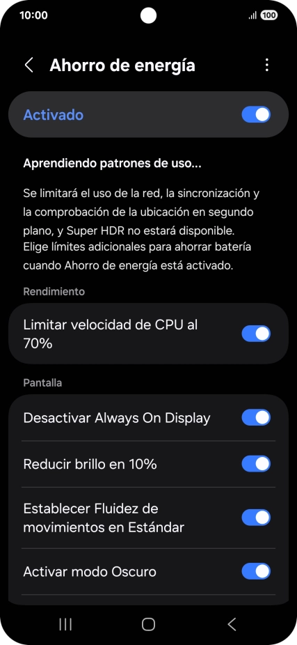 Pulsa la tecla de inicio para terminar y regresar a la pantalla de inicio.