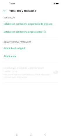 Pulsa Añadir huella digital.