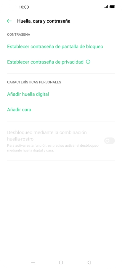 Pulsa Añadir huella digital.